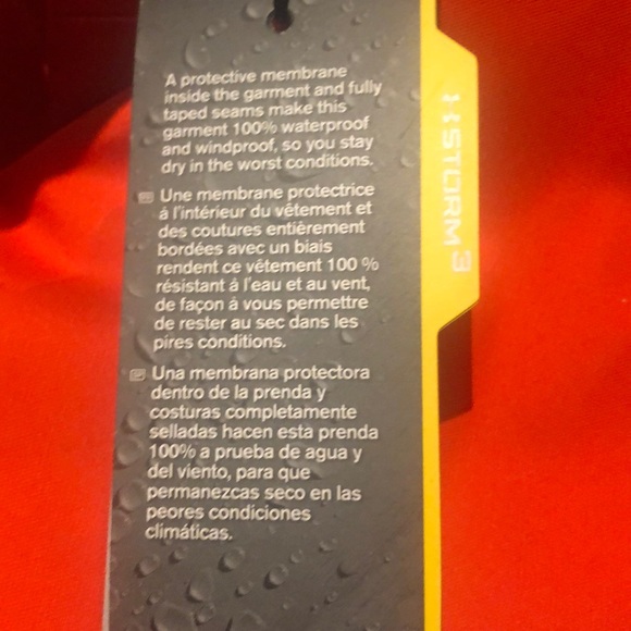 Waterproof & Windproof Orange Under Armour Jacket - Picture 4 of 7